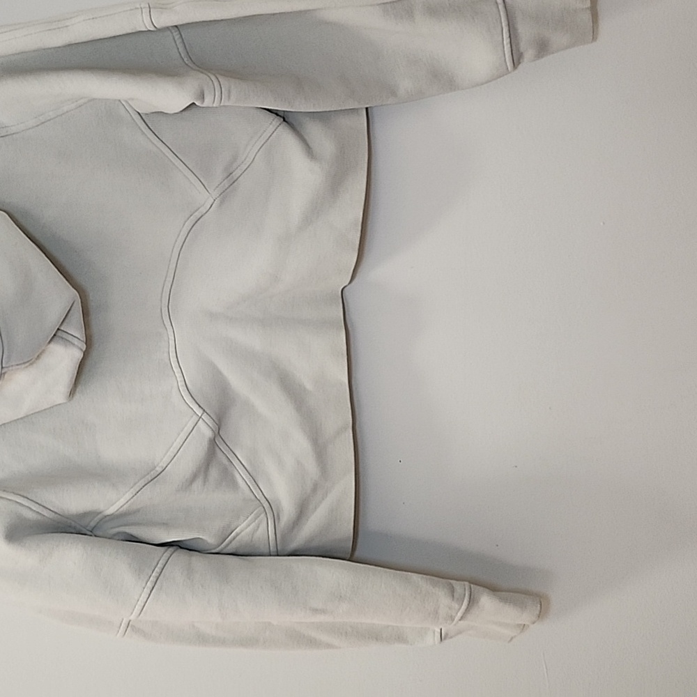Lululemon Women's Scuba Oversized Half-Zip Hoodie cream Size XS/S - Picture 10 of 16